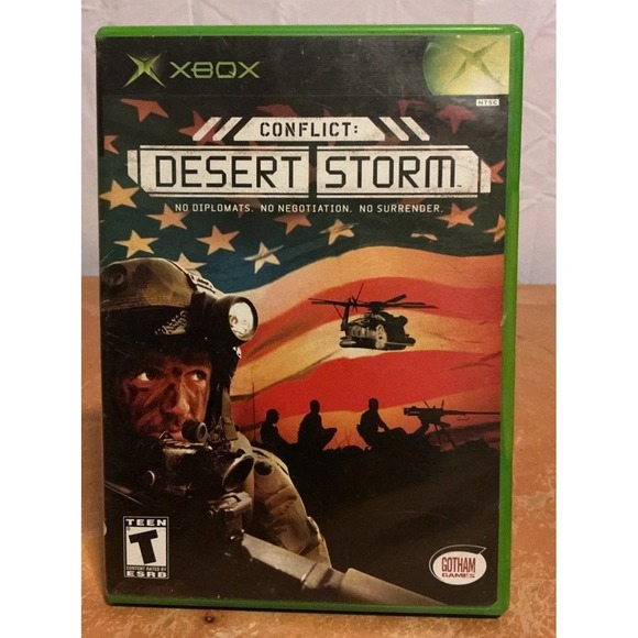 Other - Conflict: Desert Storm (Microsoft Xbox) Complete w/ Manual, Scratched Not Tested
